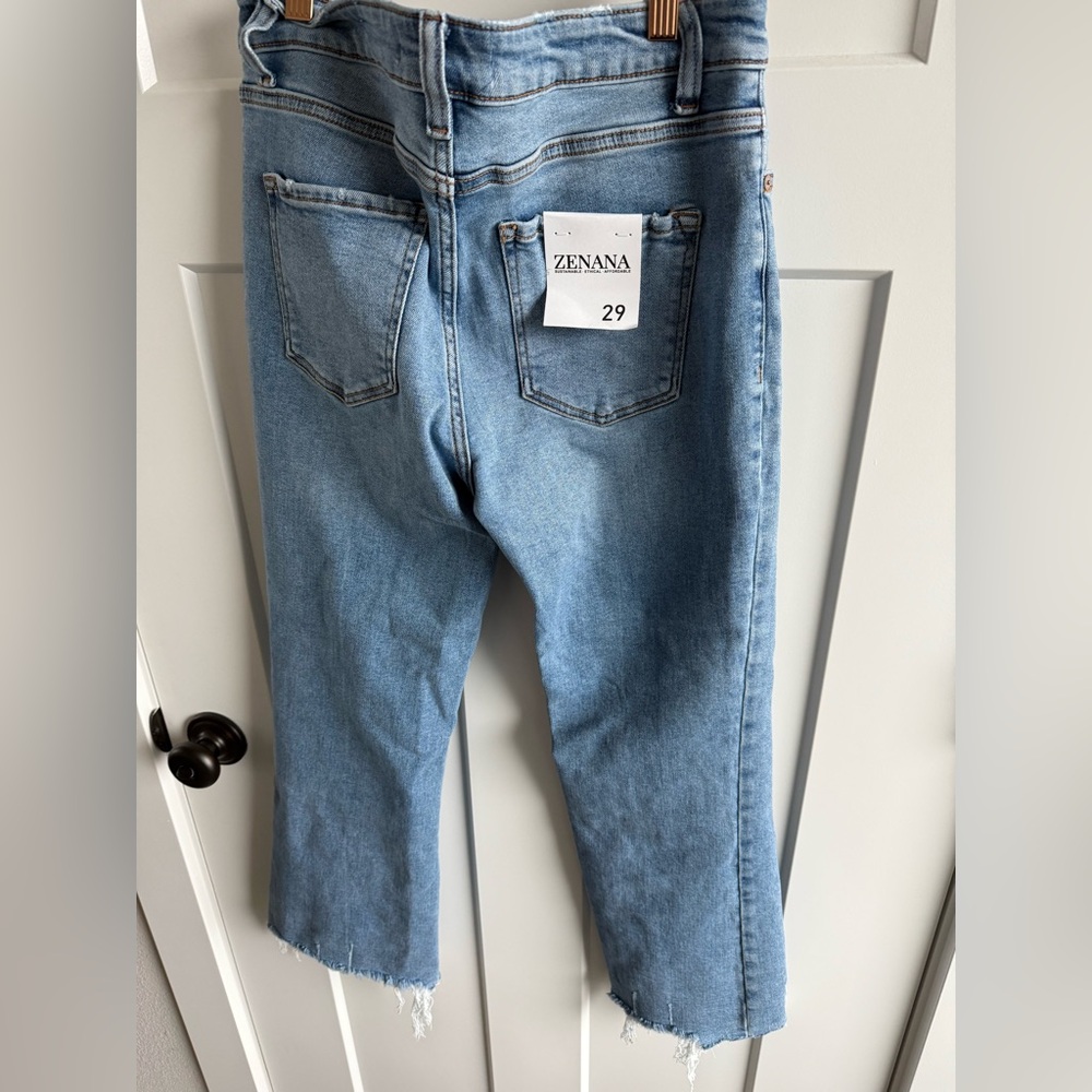Zenana Outfitters Light Blue Straight Leg Jeans